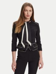 Elisabetta Franchi Marynarka GI-T51-51E2-V560 Czarny Regular Fit. Czarne żakiety damskie Elisabetta Franchi, bez wzorów, z syntetyku. Za 1,389.00 zł.