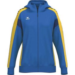 Bluza damska z kapturem Erima Celebrate 125 Training. Niebieskie bluzy damskie Erima, bez wzorów, z kapturem. W wyprzedaży za 243.00 zł.