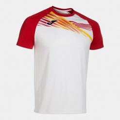 Jersey Joma Elite X. Białe koszulki sportowe męskie Joma, m, bez wzorów, z jersey, bez kołnierzyka, bez ramiączek, do biegania. W wyprzedaży za 141.30 zł.