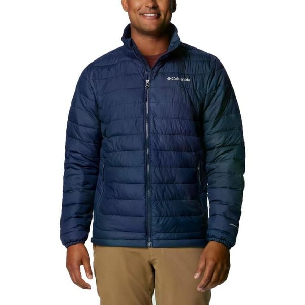Kurtka COLUMBIA POWDER LITE II JACKET Niebieski. Niebieskie kurtki męskie Columbia, m, bez wzorów, z syntetyku, casualowe, bez kaptura. W wyprzedaży za 441.60 zł.