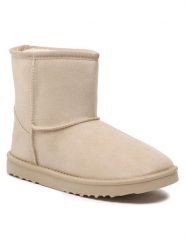 Jenny Fairy Śniegowce WSL19150-12 Beżowy. Brązowe śniegowce i trapery damskie Jenny Fairy, z materiału. Za 59.99 zł.