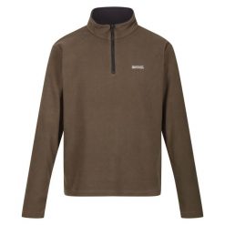 Bluza Polarowa z suwakiem Męska Thompson. Brązowe bluzy męskie Regatta, na zimę, m, bez wzorów, z polaru, bez kaptura. Za 46.99 zł.