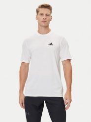 Adidas Koszulka techniczna Train Essentials Stretch Training IJ7020 Biały Regular Fit. Białe koszulki sportowe męskie Adidas, l, bez wzorów, z syntetyku, bez kołnierzyka, bez ramiączek, na fitness i siłownię. Za 109.99 zł.