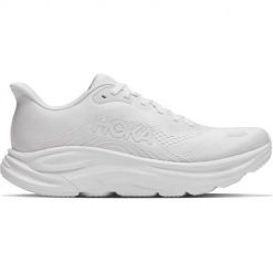 Buty do biegania damskie Hoka One One Clifton 11. Białe obuwie sportowe damskie Hoka One One, bez wzorów, z materiału, do biegania. Za 999.99 zł.