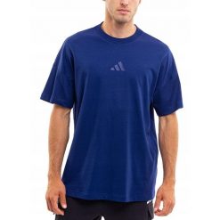 Koszulka Mężczyzna adidas T-shirt Bluzka Sportowa Bawełna Treningowa roz. M. Niebieskie koszulki sportowe męskie Adidas, m, bez wzorów, z bawełny, sportowe, bez kołnierzyka. Za 111.00 zł.