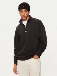 Hugo Bluza Durty244 50525881 Czarny Regular Fit. Czarne bluzy męskie Hugo, m, bez wzorów, z bawełny, bez kaptura. Za 449.99 zł.