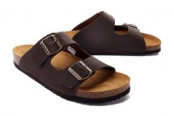 DR. BRINKMANN 600047-02 braun, klapki profilaktyczne męskie. Brązowe klapki męskie Dr. Brinkmann, ze skóry. Za 249.90 zł.