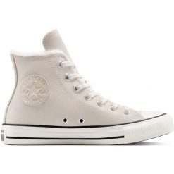 Buty sportowe Converse Chuck Taylor All Star Cozy Suede. Brązowe trampki i tenisówki damskie Converse, bez wzorów, z zamszu, retro, bez zapięcia. Za 490.00 zł.