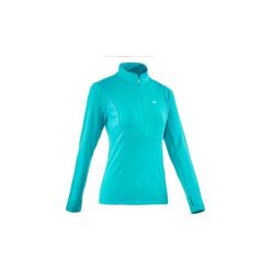 Koszulka dł rękaw SH500 ACTIVE. Niebieskie t-shirty damskie marki QUECHUA. W wyprzedaży za 49.99 zł.