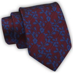 Krawat Alties (7 cm) - Bordowy, Kwiatowy Wzór. Czerwone krawaty i muchy Alties, bez wzorów, z tkaniny, eleganckie. Za 49.00 zł.