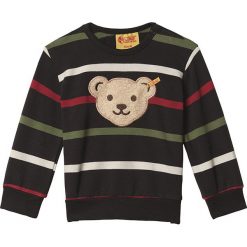 Bluza w kolorze czarno-czerwono-zielonym. Brązowe bluzy dla niemowląt Steiff, z aplikacjami, bez ramiączek, bez kaptura. W wyprzedaży za 58.95 zł.