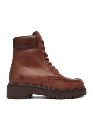G-Star Raw Trzewiki EO-MERIC-25FW35 Brązowy. Brązowe botki damskie G-Star Raw, ze skóry, retro, bez obcasa, na płaskiej podeszwie, bez zapięcia. Za 359.99 zł.