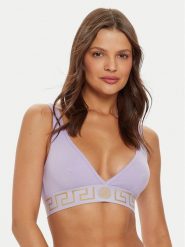 Versace Biustonosz braletka AUD01047 1A1001 Fioletowy. Fioletowe biustonosze Versace, bez wzorów, z bawełny. Za 449.99 zł.