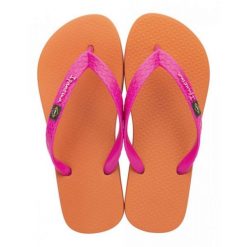 Japonki basenowe damskie Ipanema Clas Brasil II. Brązowe klapki damskie Ipanema, bez wzorów, z materiału, wakacyjne, bez obcasa. Za 56.95 zł.