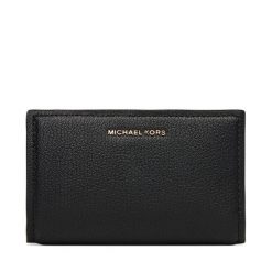 Portfel MICHAEL Michael Kors. Czarne portfele damskie MICHAEL Michael Kors, bez wzorów. Za 339.99 zł.