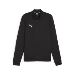 Treningowa bluza dresowa Puma TeamGoal. Czarne bluzy męskie Puma, xl, bez wzorów, z dresówki, z kapturem. Za 259.40 zł.