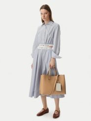 Tommy Hilfiger Torebka Th Icon Satchel AW0AW18723 Khaki. Brązowe torebki do ręki damskie Tommy Hilfiger, bez wzorów, ze skóry, bez dodatków. Za 699.99 zł.
