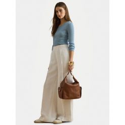 Torebka LAUREN RALPH LAUREN. Brązowe torebki do ręki damskie Lauren Ralph Lauren, bez wzorów, klasyczne, bez dodatków. Za 2,198.99 zł.