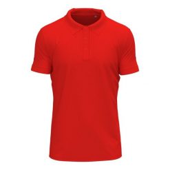 Męska Koszulka Polo Clive. Czerwone koszulki polo męskie Stedman, m, bez wzorów, bez ramiączek. Za 98.99 zł.