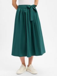 Weekend Max Mara Spódnica plisowana Kobiety Bawełna zielony, 36. Zielone spódnice damskie Weekend Max Mara, bez wzorów, z bawełny, eleganckie, w kształcie A. Za 999.95 zł.