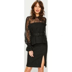 Miss Sixty - Sukienka. Czarne sukienki damskie Miss Sixty, s, bez wzorów, z bawełny, casualowe, bez kołnierzyka, bez ramiączek. W wyprzedaży za 479.90 zł.