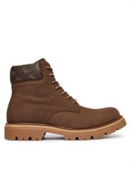 Guess Trapery FMFSIR LEA10 Brązowy. Brązowe śniegowce i trapery męskie Guess, z nubiku, bez zapięcia. Za 559.99 zł.