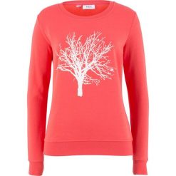 Bluza z motywem drzewa bonprix koralowy z nadrukiem. Bluzy damskie marki KALENJI. Za 69.99 zł.