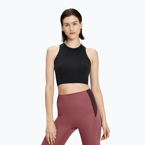 Koszulka damska On Movement Crop. Czarne koszulki sportowe damskie On, m, bez wzorów, z elastanu, sportowe, bez kołnierzyka. Za 179.99 zł.