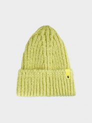 4F Czapka beanie damska - khaki S. Brązowe czapki i kapelusze damskie 4f, na zimę, bez wzorów, z dzianiny, klasyczne. W wyprzedaży za 29.99 zł.