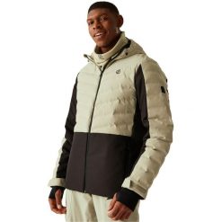 Męska Kurtka Narciarska Ollie III. Czarne kurtki snowboardowe męskie Dare 2b, m, bez wzorów, z materiału, długie, z kapturem, narciarskie. Za 297.99 zł.