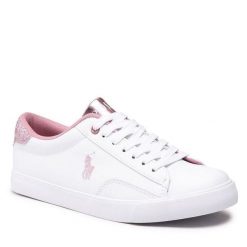 Polo Ralph Lauren. Białe trampki i tenisówki damskie Polo Ralph Lauren, bez wzorów, bez zapięcia. Za 279.99 zł.