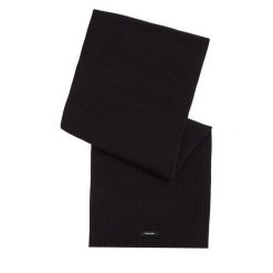 Szalik Calvin Klein. Czarne szaliki męskie Calvin Klein, bez wzorów. Za 299.99 zł.