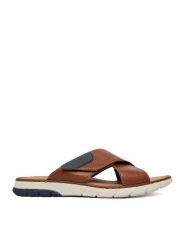 Rieker Klapki CEO-25283-22 Brązowy. Brązowe klapki męskie Rieker, z materiału. Za 299.99 zł.