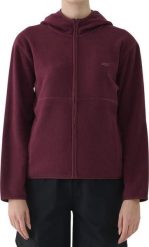 Bluza polarowa damska 4F F355 burgund 4FWAW25TFLEF355 60S M. Czerwone bluzy damskie 4f, m, bez wzorów, z polaru, bez kaptura. Za 226.89 zł.