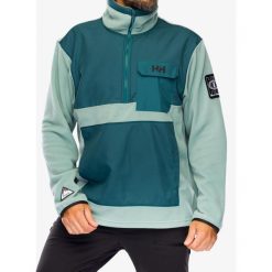 Bluza polarowa Helly Hansen S-YU24 1/2 Zip Fleece. Zielone bluzy męskie Helly Hansen, m, bez wzorów, z polaru, bez kaptura. Za 251.99 zł.