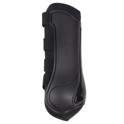 Zamknięte przednie getry dla koni QHP Champion. Czarne legginsy sportowe męskie QHP, l, bez wzorów, z materiału, na fitness i siłownię. Za 289.00 zł.