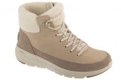 Buty zimowe damskie, Glacial Ultra - Autumn Days. Brązowe obuwie sportowe damskie Skechers, bez wzorów, z materiału. Za 239.99 zł.