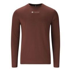 Koszulka termoaktywna z długim rękawem Virtus Roger. Czerwone koszulki sportowe męskie VIRTUS, bez wzorów, bez kołnierzyka, bez ramiączek, trekkingowe. Za 162.00 zł.