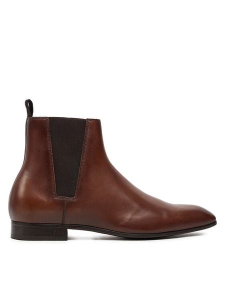 KARL LAGERFELD Sztyblety KL12344 Brązowy. Brązowe botki męskie KARL LAGERFELD, bez wzorów, ze skóry, bez zapięcia. Za 919.99 zł.