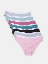 Bawełniane majtki typu figi 7 pack - wielobarwny. Figi damskie Sinsay, l, bez wzorów, z bawełny. Za 35.99 zł.