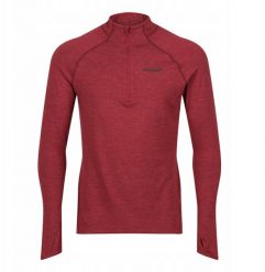 Bluza z zamkiem Inov-8 Train Elite Mid LSZ - burgundy. Czerwone bluzy męskie Visent, m, bez wzorów, bez kaptura. Za 229.62 zł.