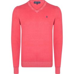 Sweter w kolorze koralowym. Swetry przez głowę męskie marki Giorgio di Mare. W wyprzedaży za 128.95 zł.