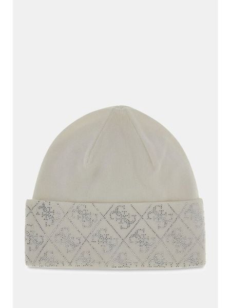 Guess Kapelusz 179540 Biały. Białe czapki i kapelusze damskie Guess, na zimę, z aplikacjami. Za 214.99 zł.