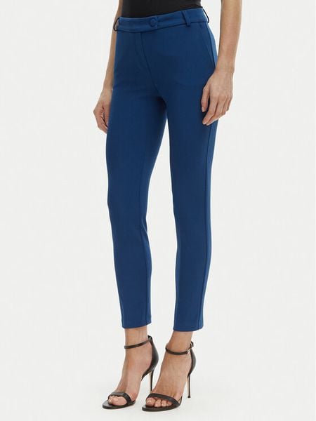 Rinascimento Spodnie materiałowe CFC0127865003 Niebieski Slim Fit. Niebieskie spodnie materiałowe damskie Rinascimento, xl, bez wzorów, z materiału. Za 261.99 zł.