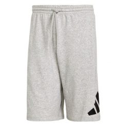 Szorty adidas Essentials Big Logo. Szare krótkie spodenki sportowe męskie Adidas, s, bez wzorów, z bawełny, do biegania. Za 160.65 zł.