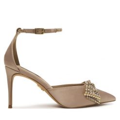 Szpilki Steve Madden. Brązowe szpilki damskie Steve Madden, bez wzorów, bez obcasa, bez zapięcia. Za 599.99 zł.