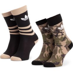 Zestaw 2 par wysokich skarpet unisex adidas - Camo Crew 2Pp DV1501 Multco/Black/White. Skarpety damskie marki Adidas. Za 49.95 zł.