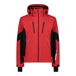 Kurtka narciarska CMP. Czerwone kurtki snowboardowe męskie CMP, m, bez wzorów, bez kaptura, narciarskie. Za 890.00 zł.