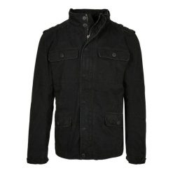Męska Kurtka Polowa Britannia. Czarne kurtki męskie BUILD YOUR BRAND, m, bez wzorów, sportowe, bez kaptura. Za 498.99 zł.