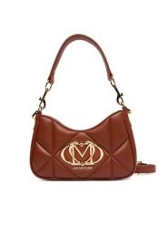 LOVE MOSCHINO Torebka JC4080PP1NLC0312 Brązowy. Brązowe torebki do ręki damskie Love Moschino, bez wzorów, ze skóry, bez dodatków. Za 749.99 zł.